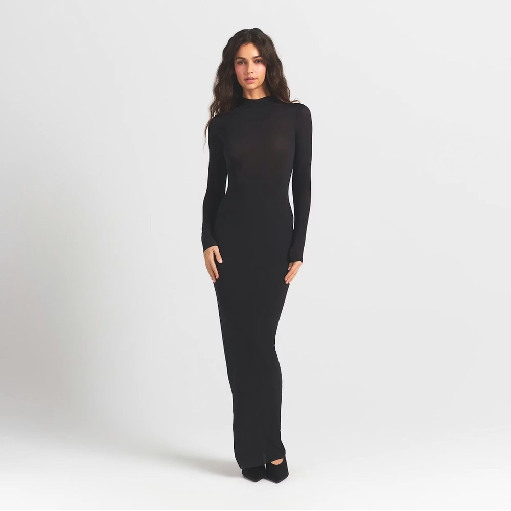 Skims Soft Lounge Mockneck Dress